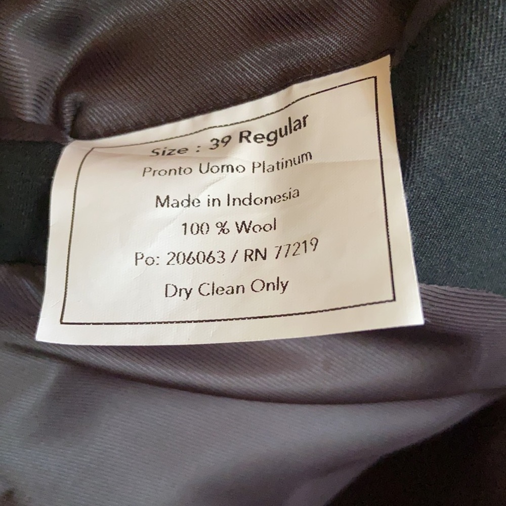 Pronto Uomo Platinum Modern Fit Charcoal blazer - Picture 7 of 8